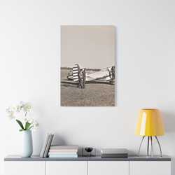 Army Pursuit Plane Ames Airport 1939 Satin Canvas Stretched 24″ x 36″ (Vertical) 1.5"