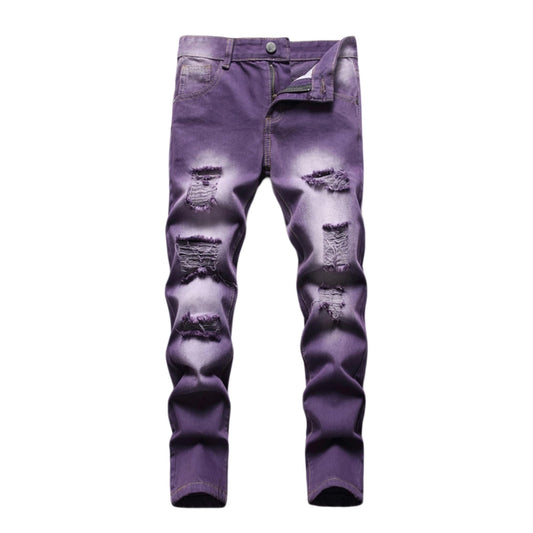 Boys Soft Stretch Skinny Ripped Jeans - - jeans