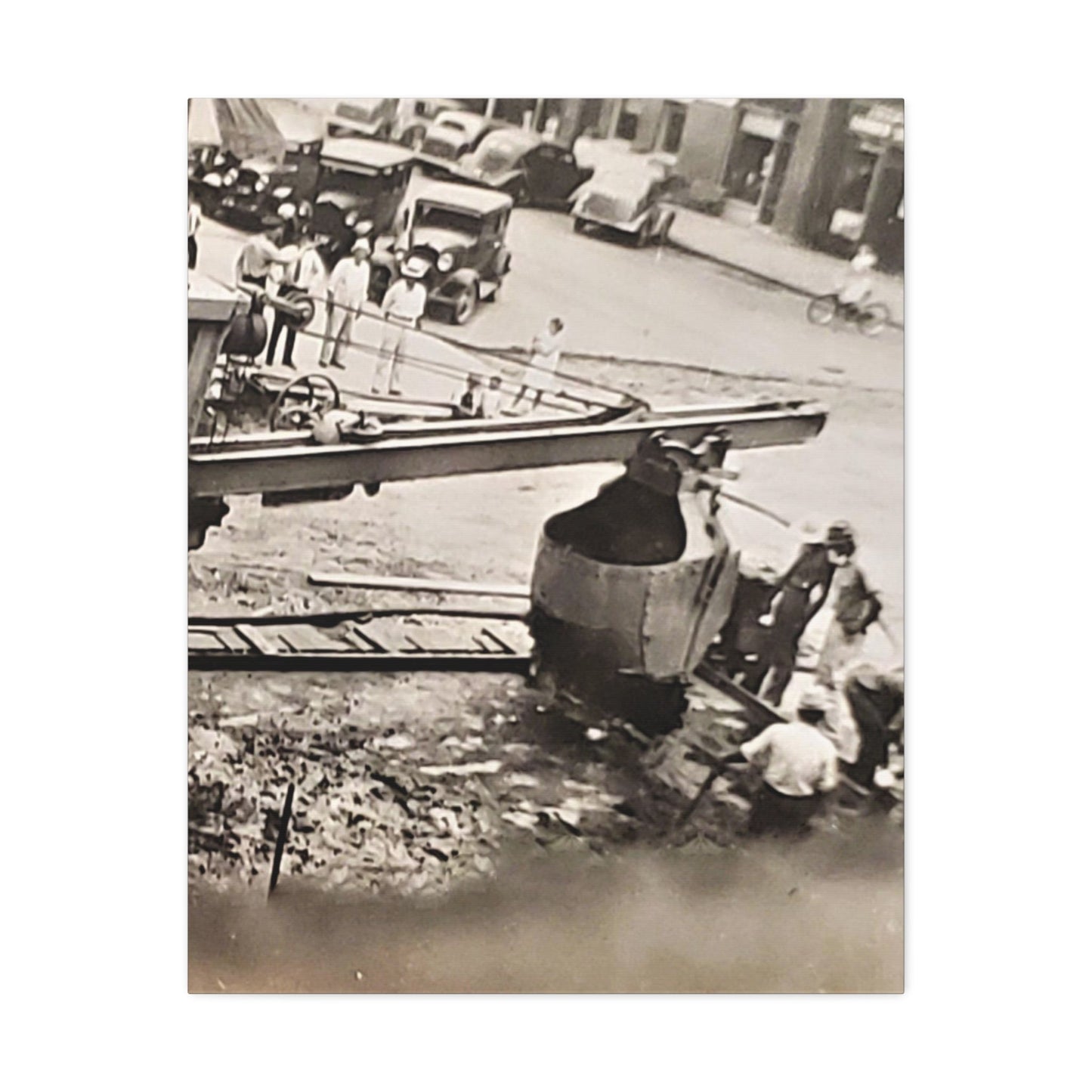 Concrete Worker Stretched Canvas 1.5" 24″ x 30″