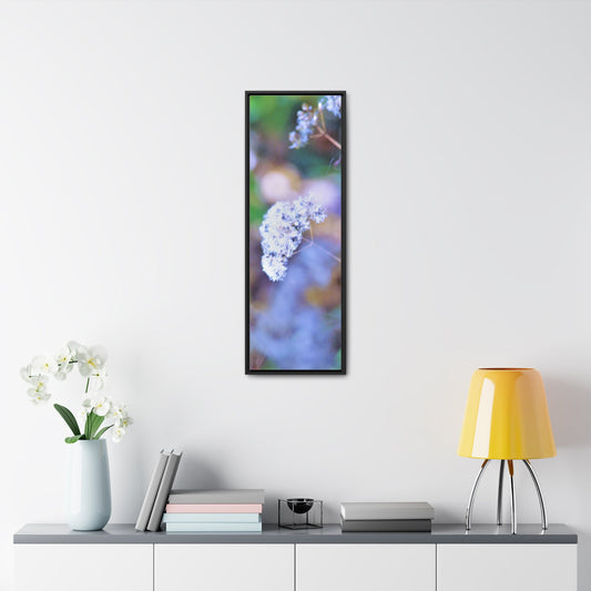 Macro Blue Gallery Canvas Wraps Vertical Frame