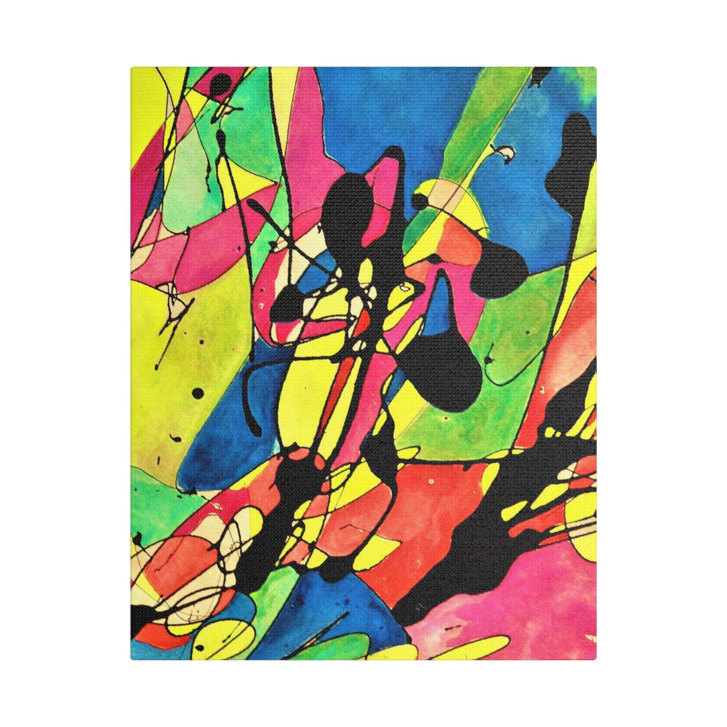 Exploding Earth Satin Canvas Stretched 11″ x 14″ (Vertical) 1.5"
