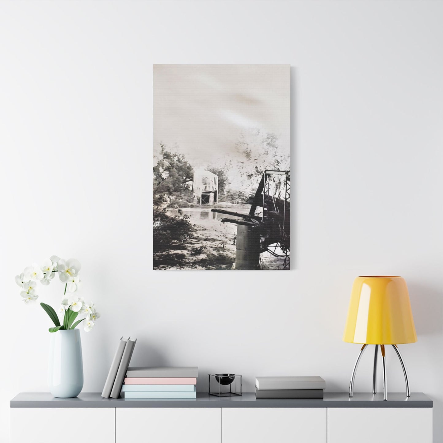 Bridge Satin Canvas Stretched