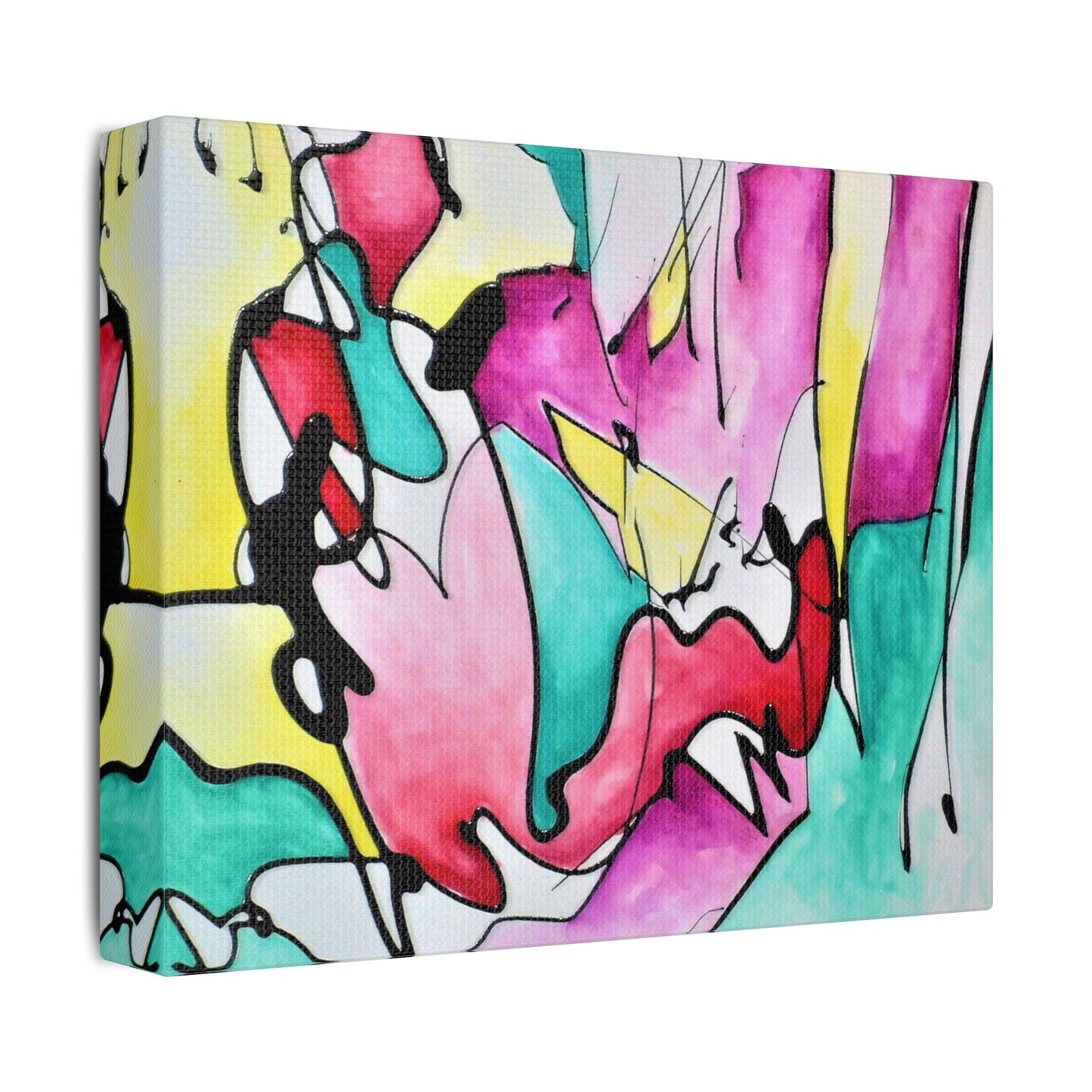 Glass Satin Canvas Stretched