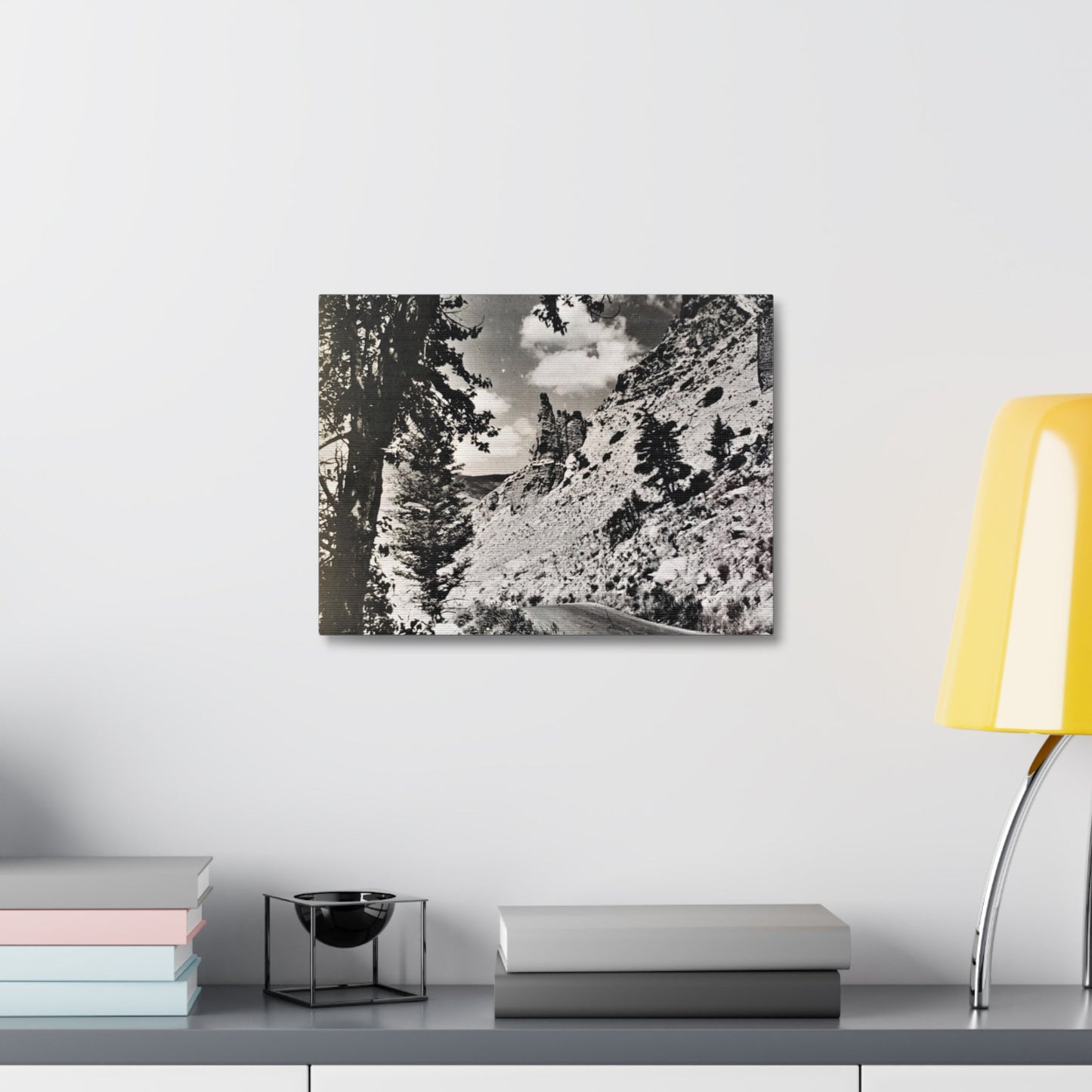 Eagles Nest Rock Yellowstone Stretched Canvas 1.5" 16″ x 12″