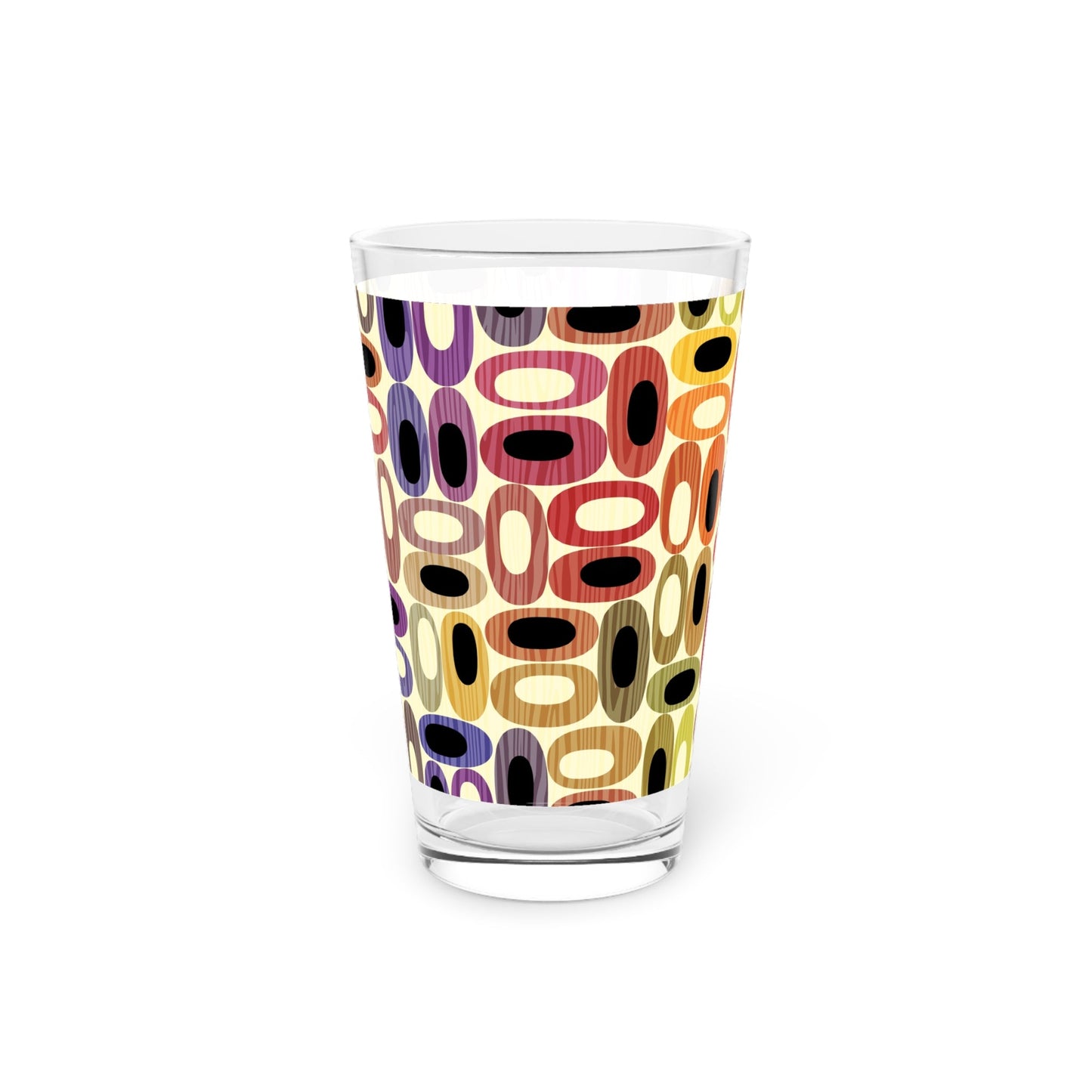 Colorful Modern Pattern Pint Glass - 16oz - Kia Day Design