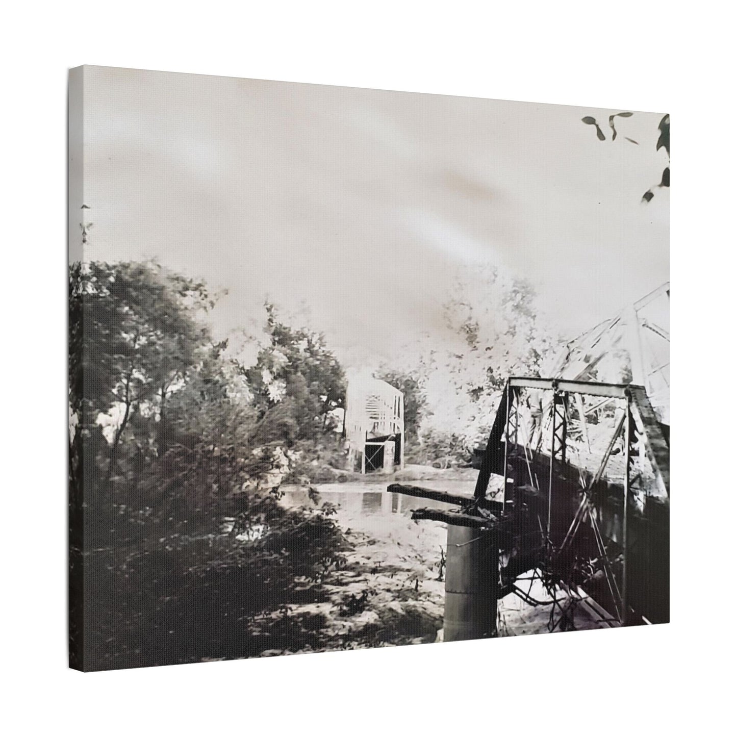 Bridge Satin Canvas Stretched