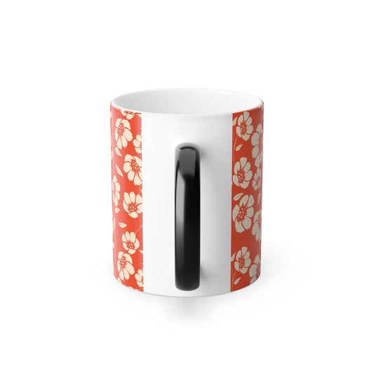 Poppy Color Morphing Floral Mug - 11oz - Kia Day Design