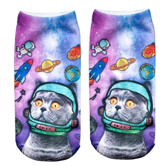 Astro Cat Socks - - socks