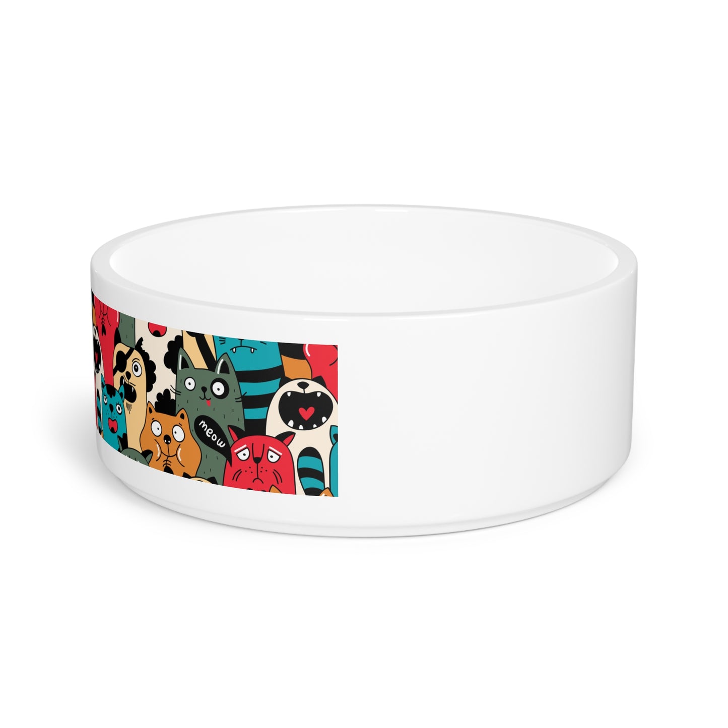 Colorful Pet Bowl for Cats and Dogs - Kia Day Design