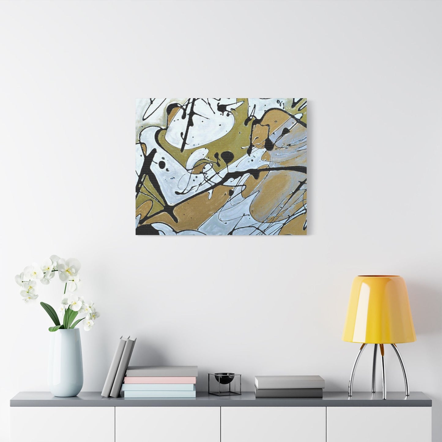 Mardi Gras Satin Canvas Stretched