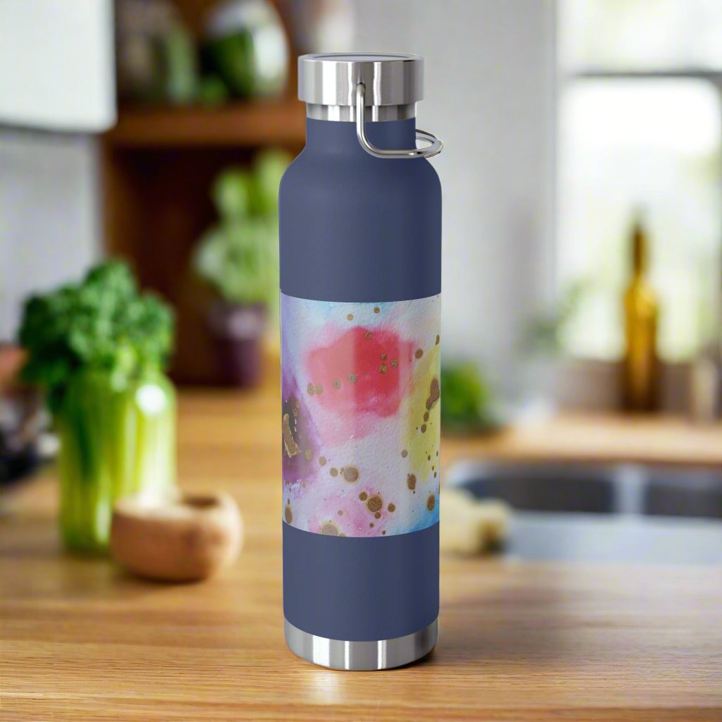 Purple Swirl 22oz Vacuum Insulated Bottle Navy 22oz