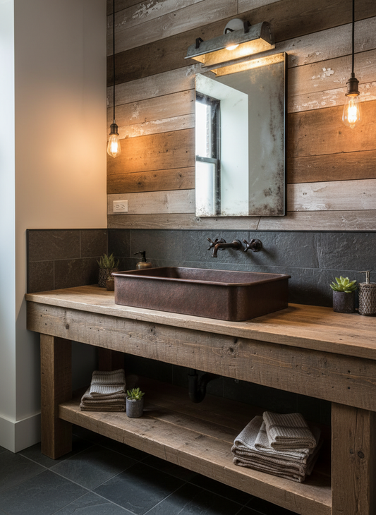 Galvanized Metal Wall Vanity Light - - Farmhouse Lighting