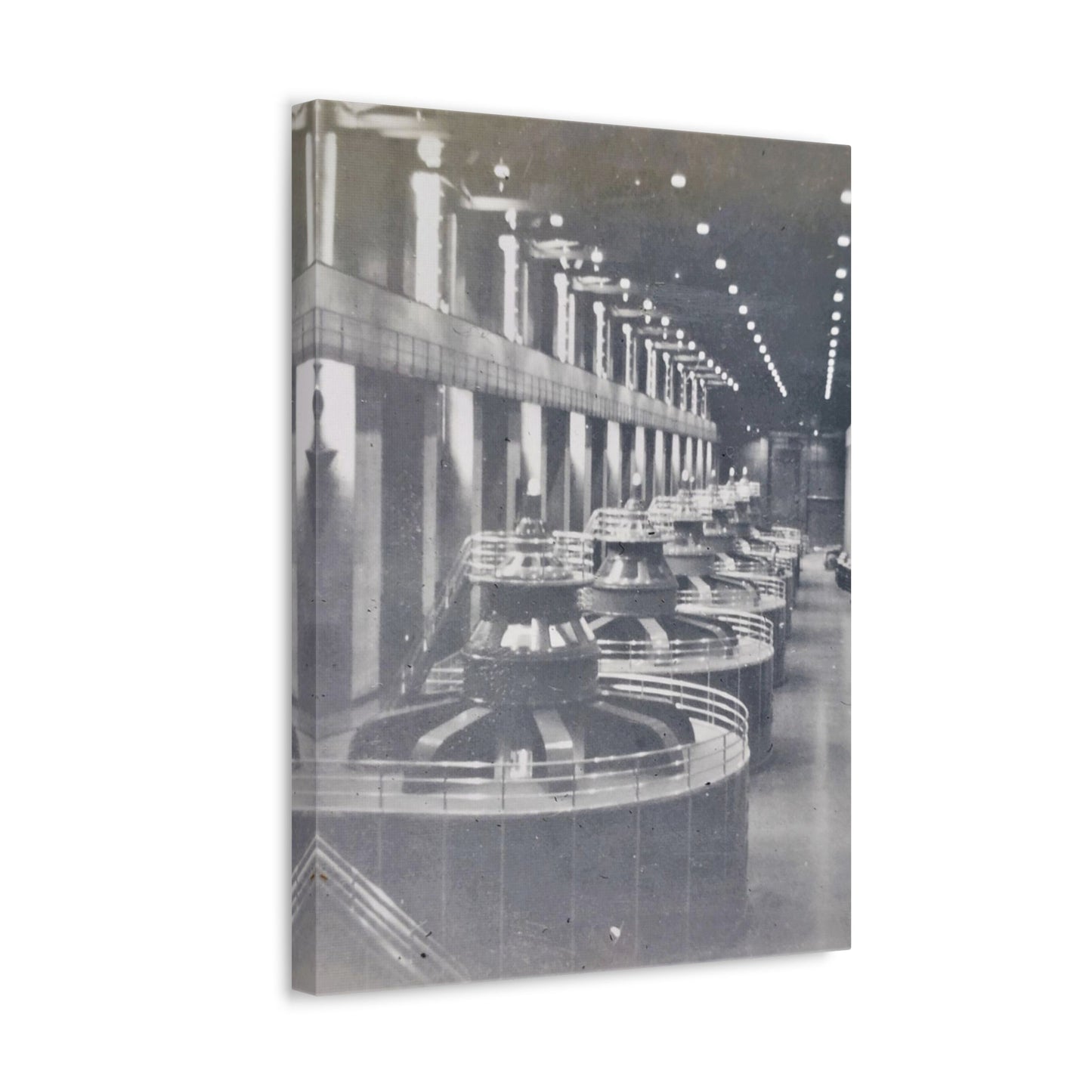 Boulder Dam Powerhouse Stretched Canvas