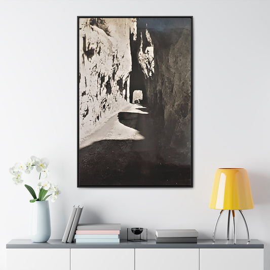 Tunnel at The Needles Gallery Canvas Wraps Vertical Frame 32″ x 48″ Premium Gallery Wraps (1.25″) Black