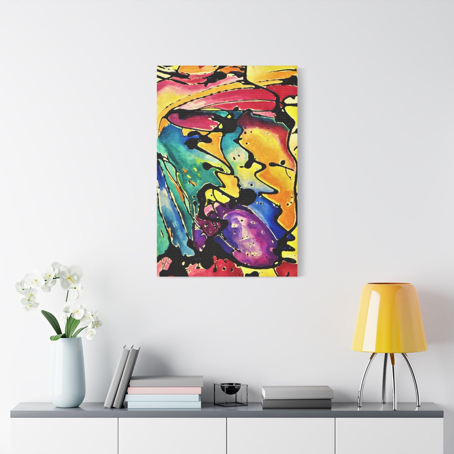 Sing Satin Canvas Stretched