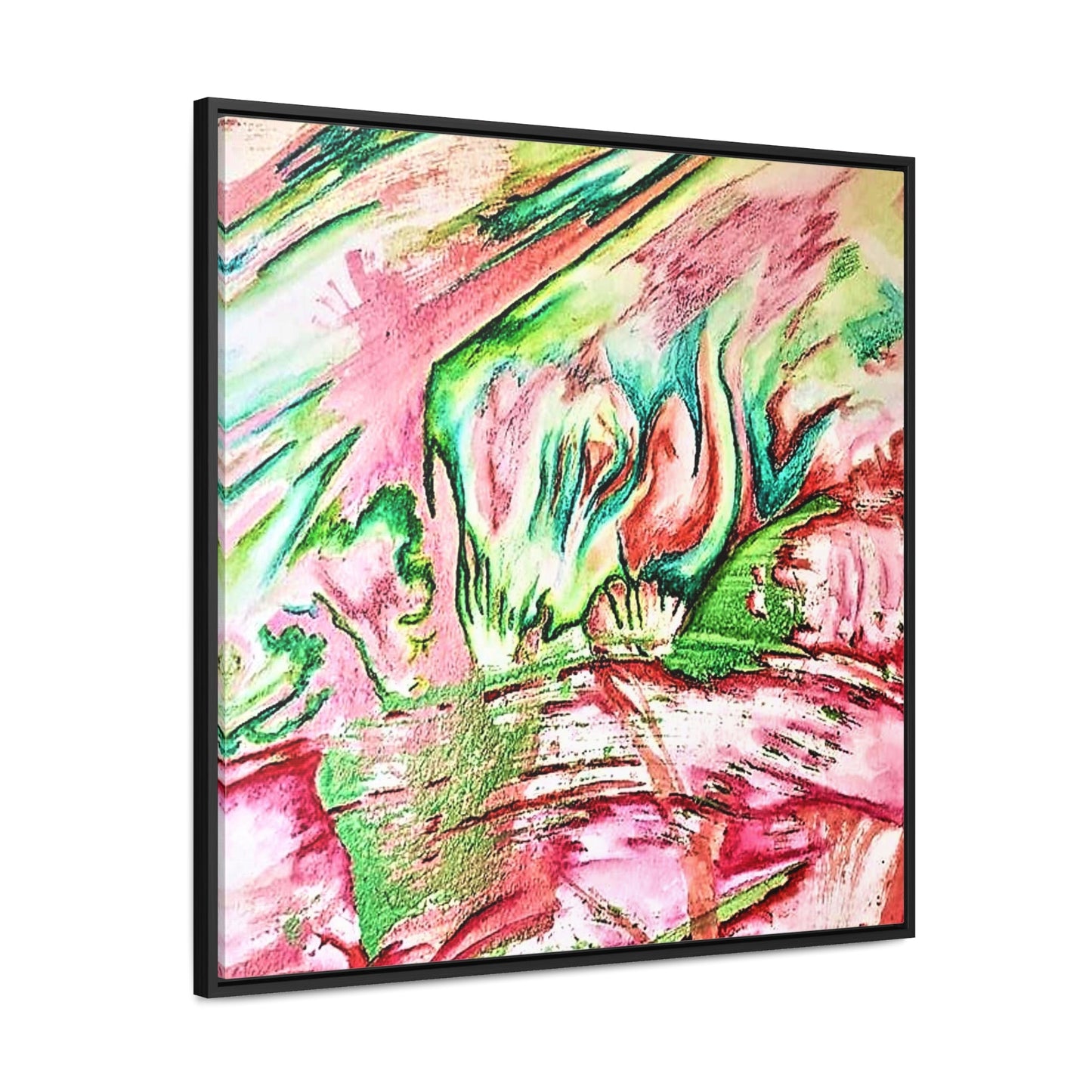 Pink Forest Gallery Canvas Wraps Square Frame