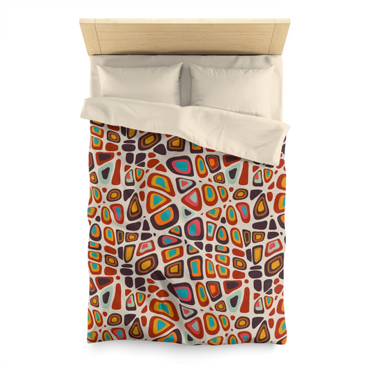 Vibrant Bohemian Microfiber Duvet Cover - Kia Day Design