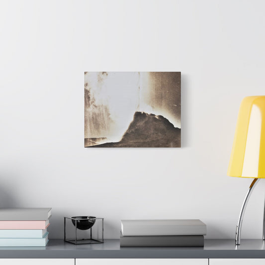 White Dome Geyser Yellowstone Satin Canvas Stretched 14″ x 11″ (Horizontal) 1.5"