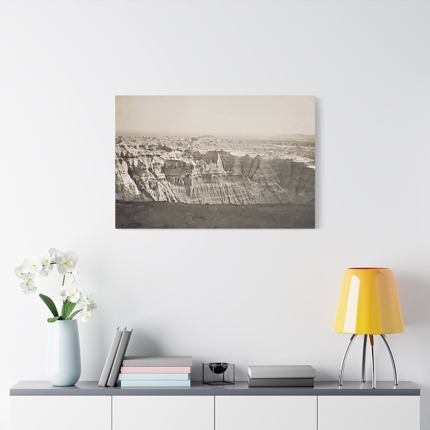 The Pinnacles Satin Canvas Stretched