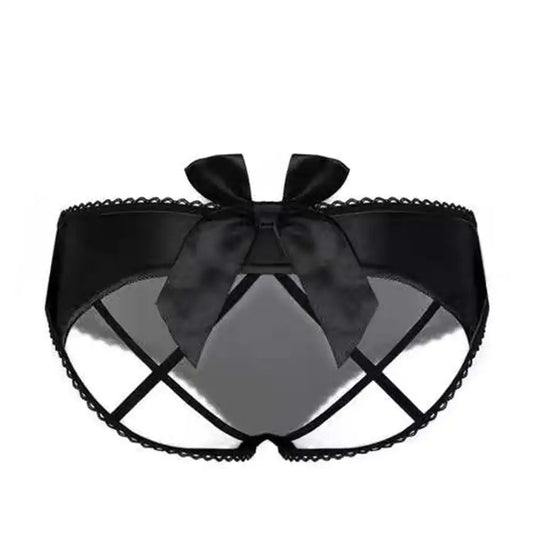 Low Waist Cotton Briefs for Ladies with Bow - Kia Day Design