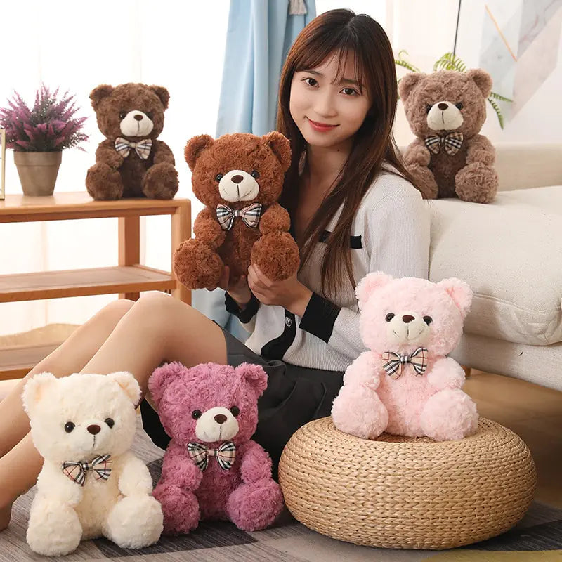 Cute Cartoon Little Teddy Bear Plush Toys Kia Day Design