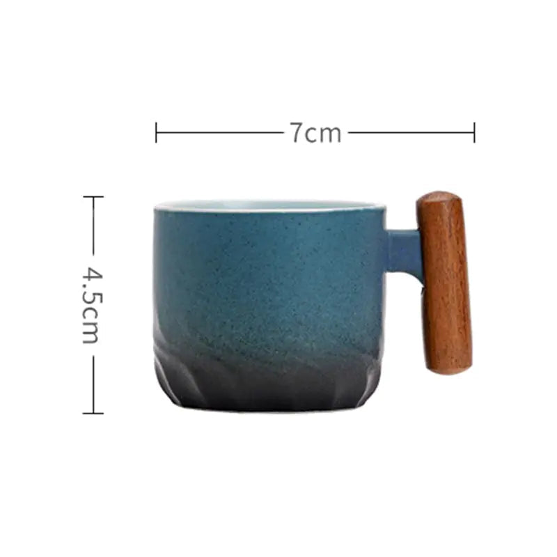 Retro Ceramic Coffee Cup Kia Day Design