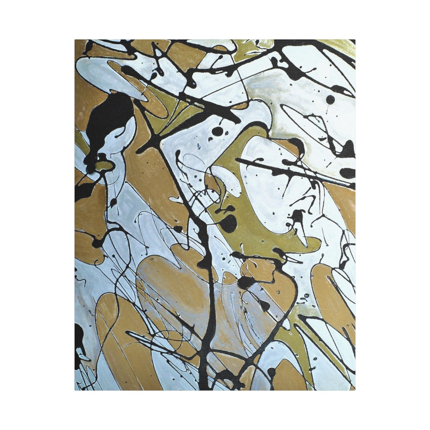 Mardi Gras Satin Canvas Stretched 24" x 30" (Vertical) 1.5"