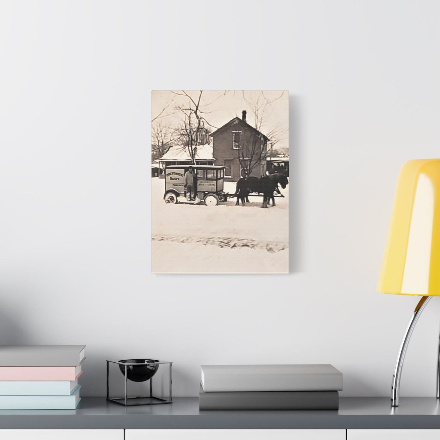 Milk Man Satin Canvas Stretched