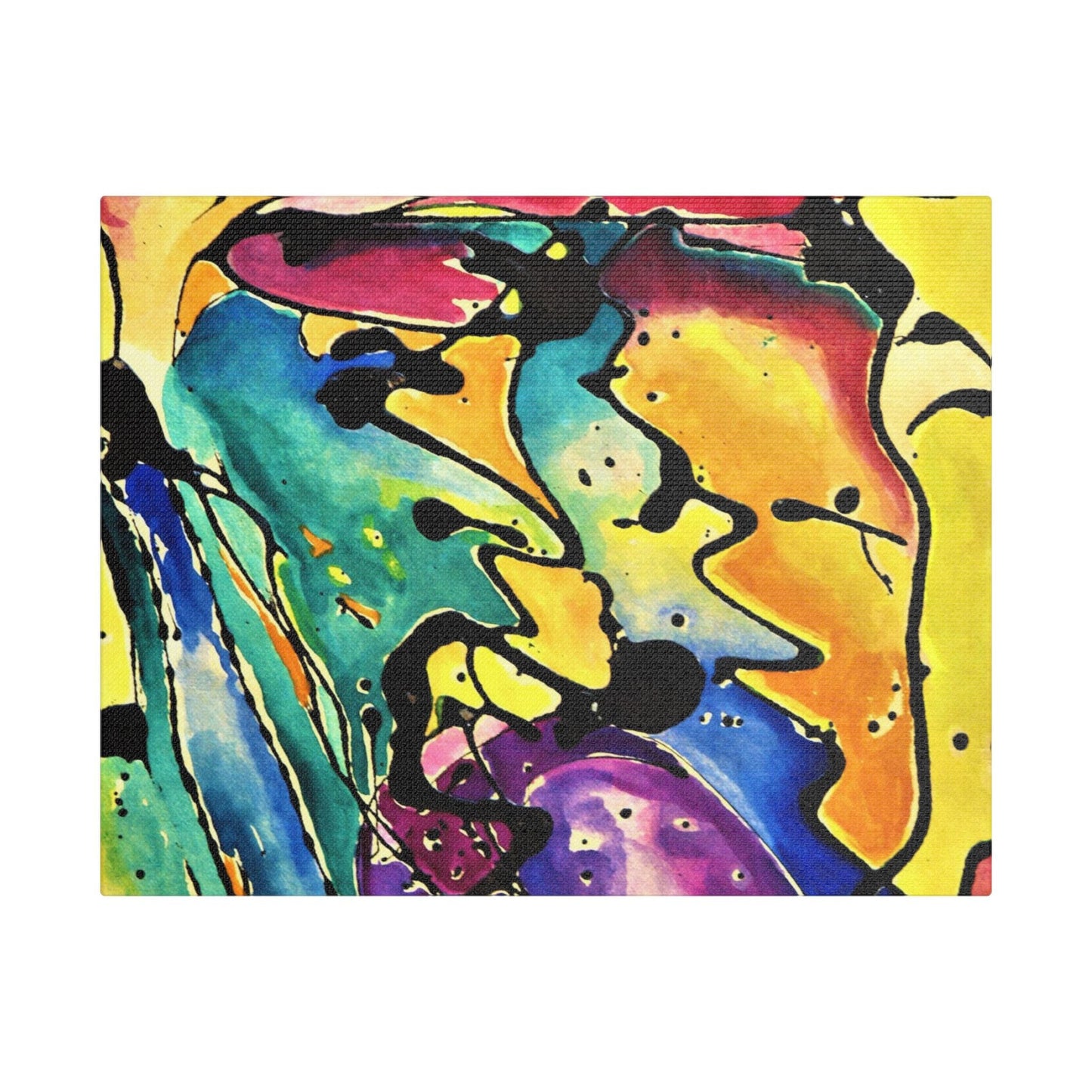 Sing Satin Canvas Stretched 14″ x 11″ (Horizontal) 1.5"