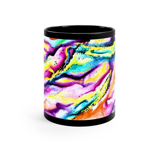 Teal River Black Coffee Mug 11oz - Kia Day Design