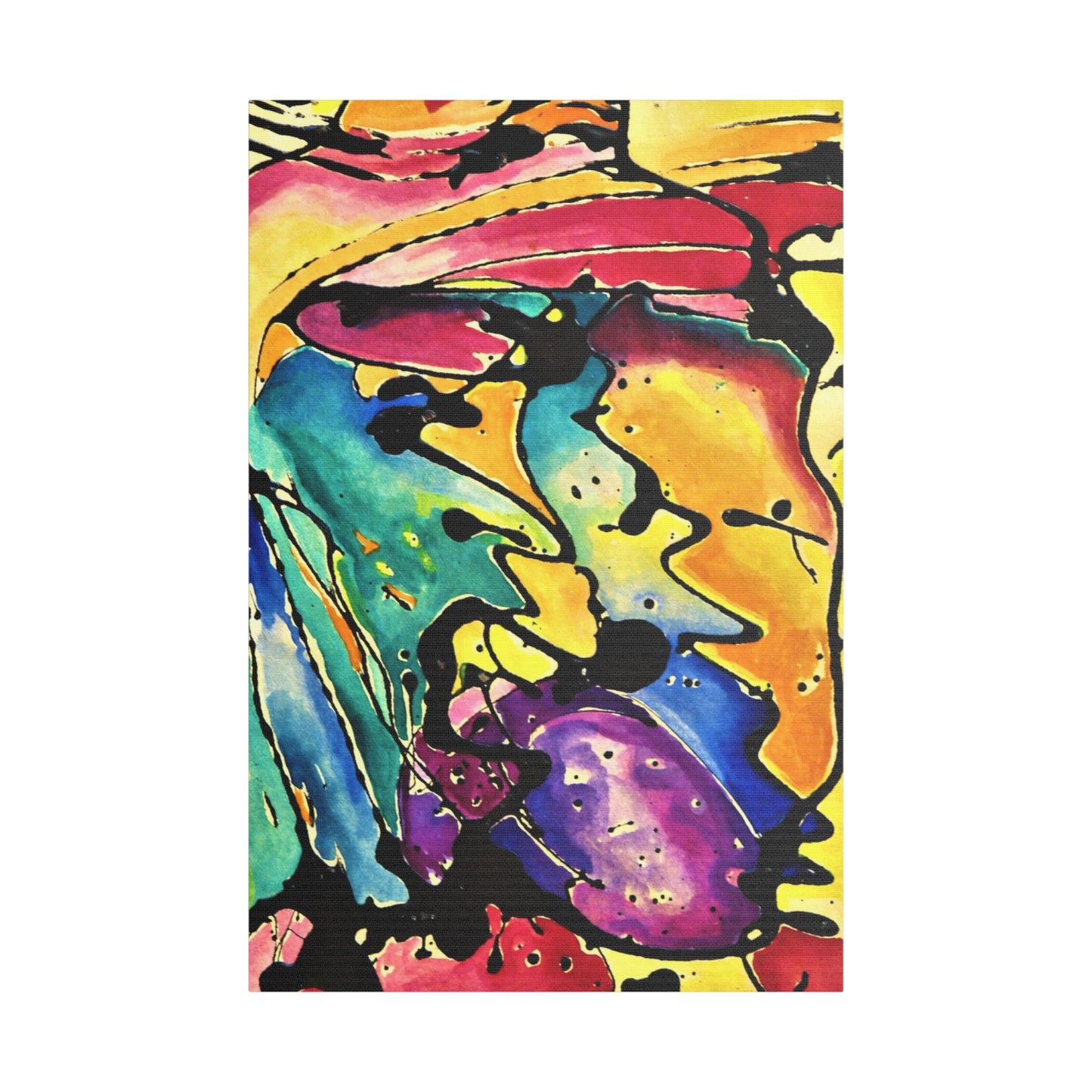 Sing Satin Canvas Stretched 24″ x 36″ (Vertical) 1.5"