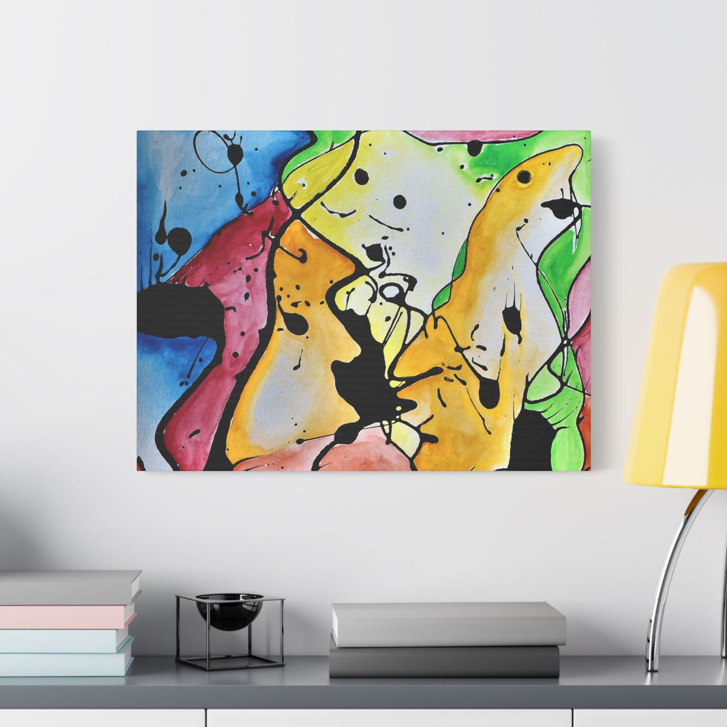 Space Judy Satin Canvas Stretched
