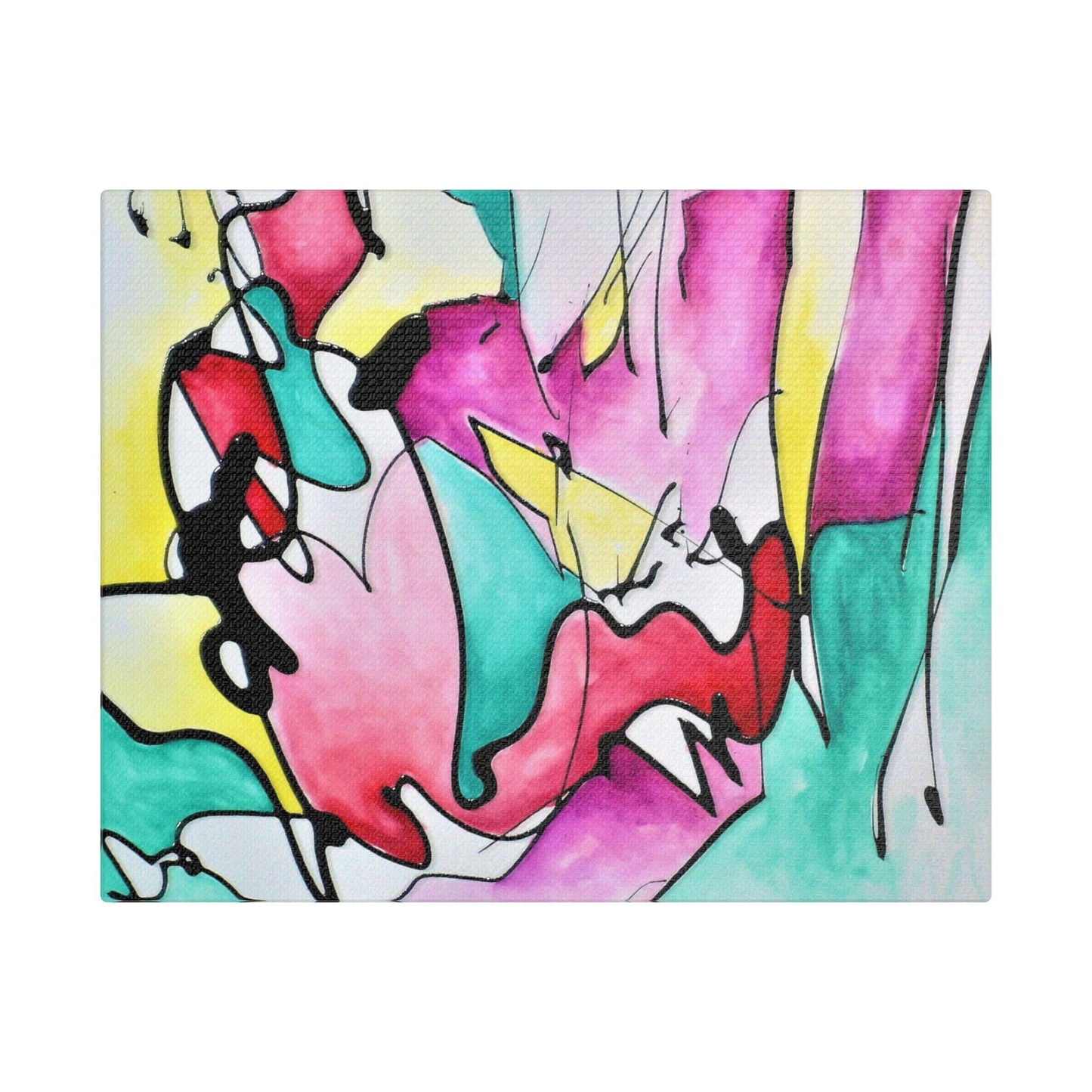 Glass Satin Canvas Stretched 10″ x 8″ (Horizontal) 1.5"