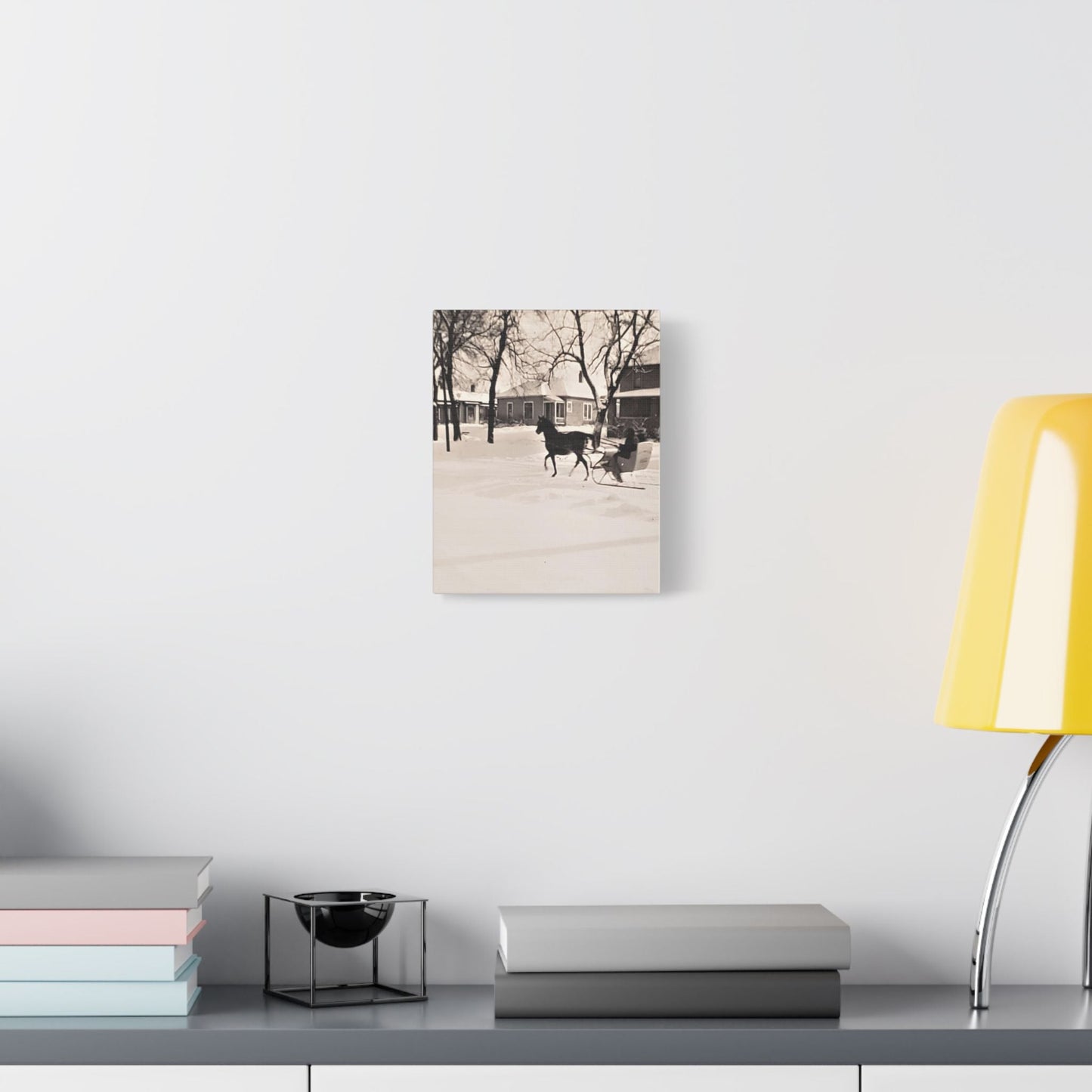 Carriage Ride Satin Canvas Stretched