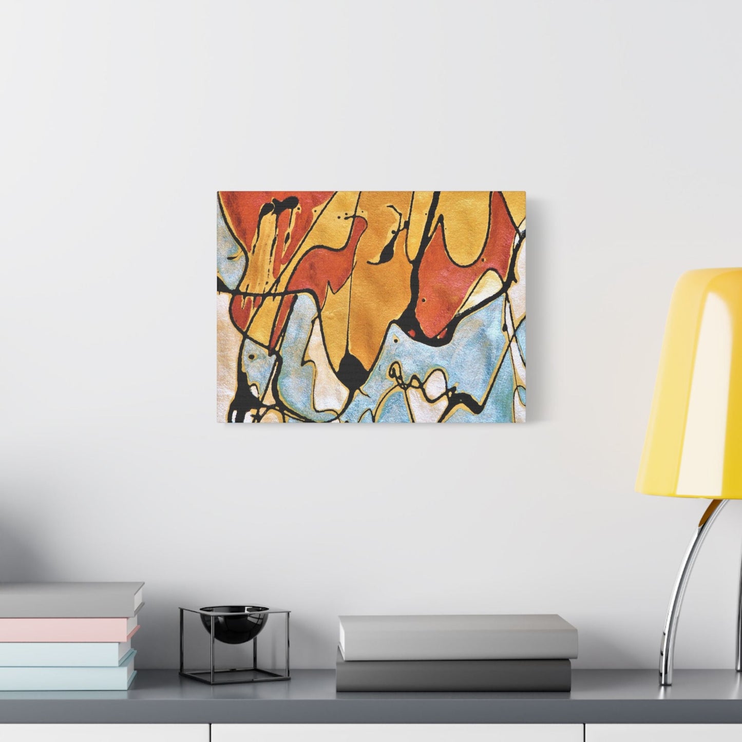 Fox Satin Canvas Stretched