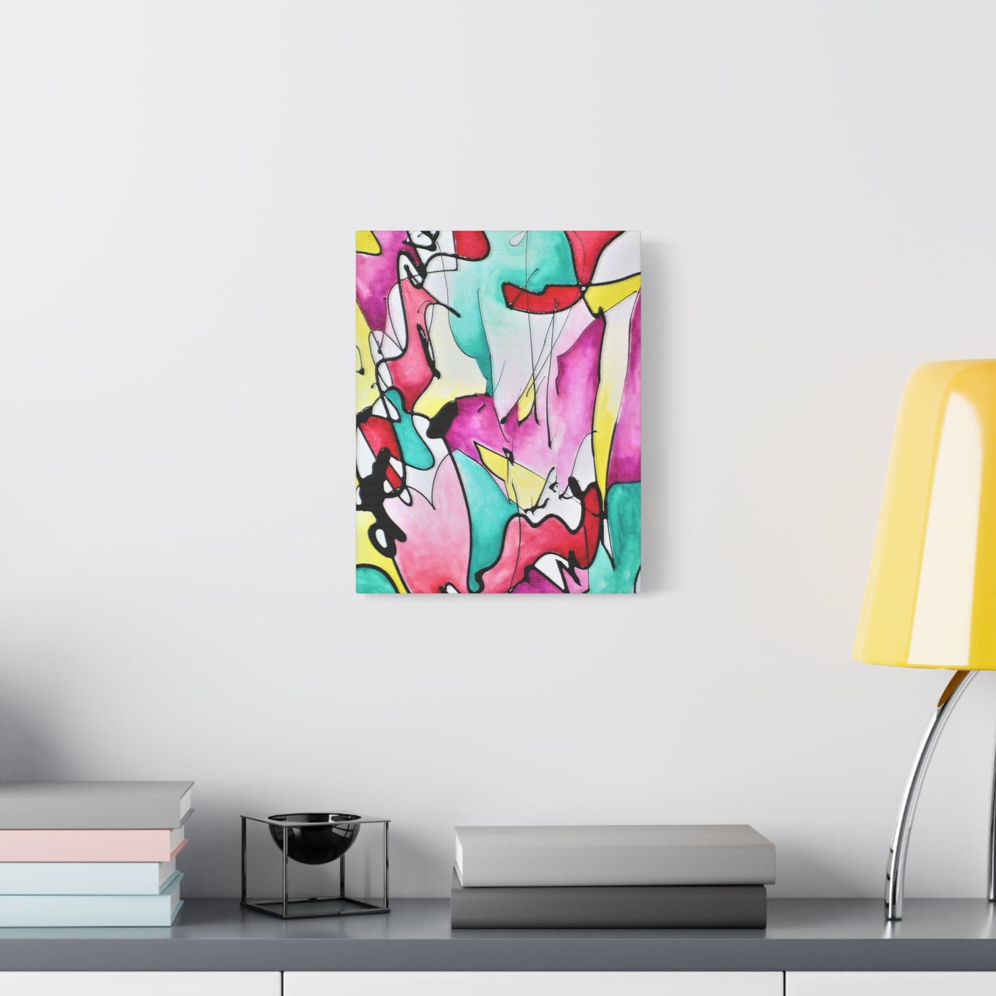 Glass Satin Canvas Stretched