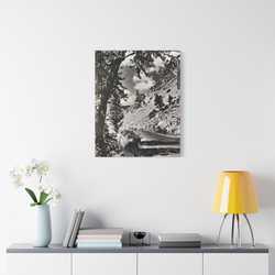 Eagles Nest Rock Yellowstone Satin Canvas Stretched 24" x 30" (Vertical) 1.5"