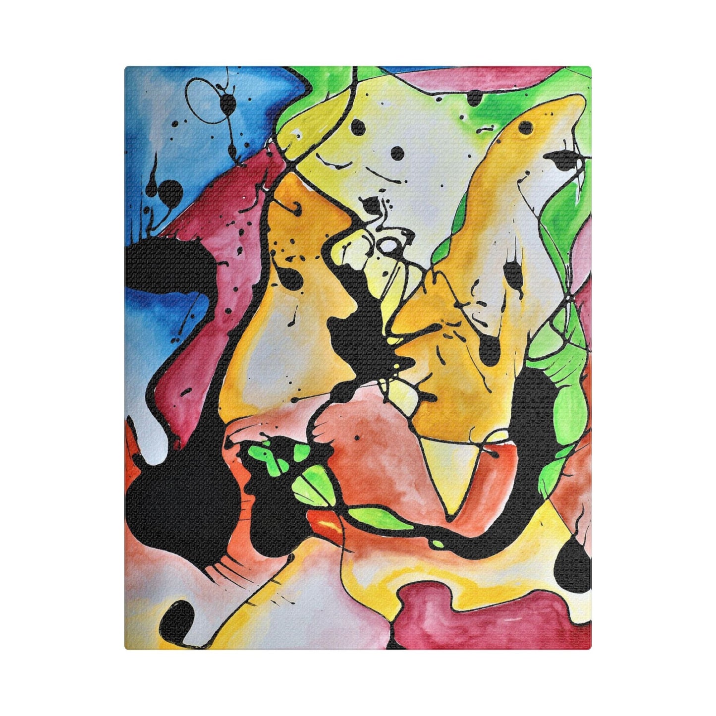Space Judy Satin Canvas Stretched 8″ x 10″ (Vertical) 1.5"