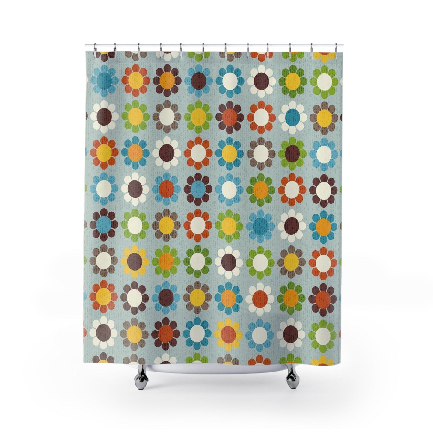 Colorful Floral Shower Curtain - Kia Day Design