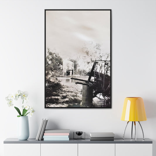 Bridge Gallery Canvas Wraps Vertical Frame 32″ x 48″ 1.25" Black