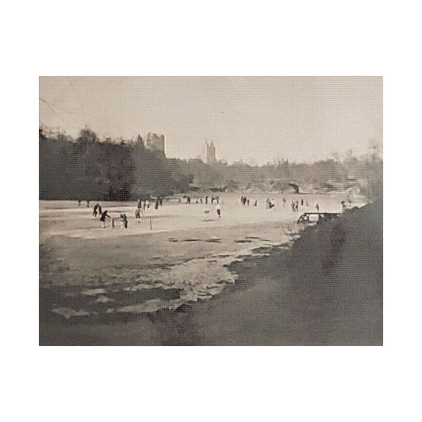 Central Park Satin Canvas Stretched 14″ x 11″ (Horizontal) 1.5"