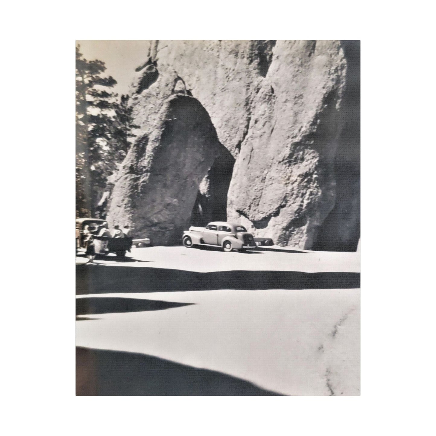 At the Needles Satin Canvas Stretched