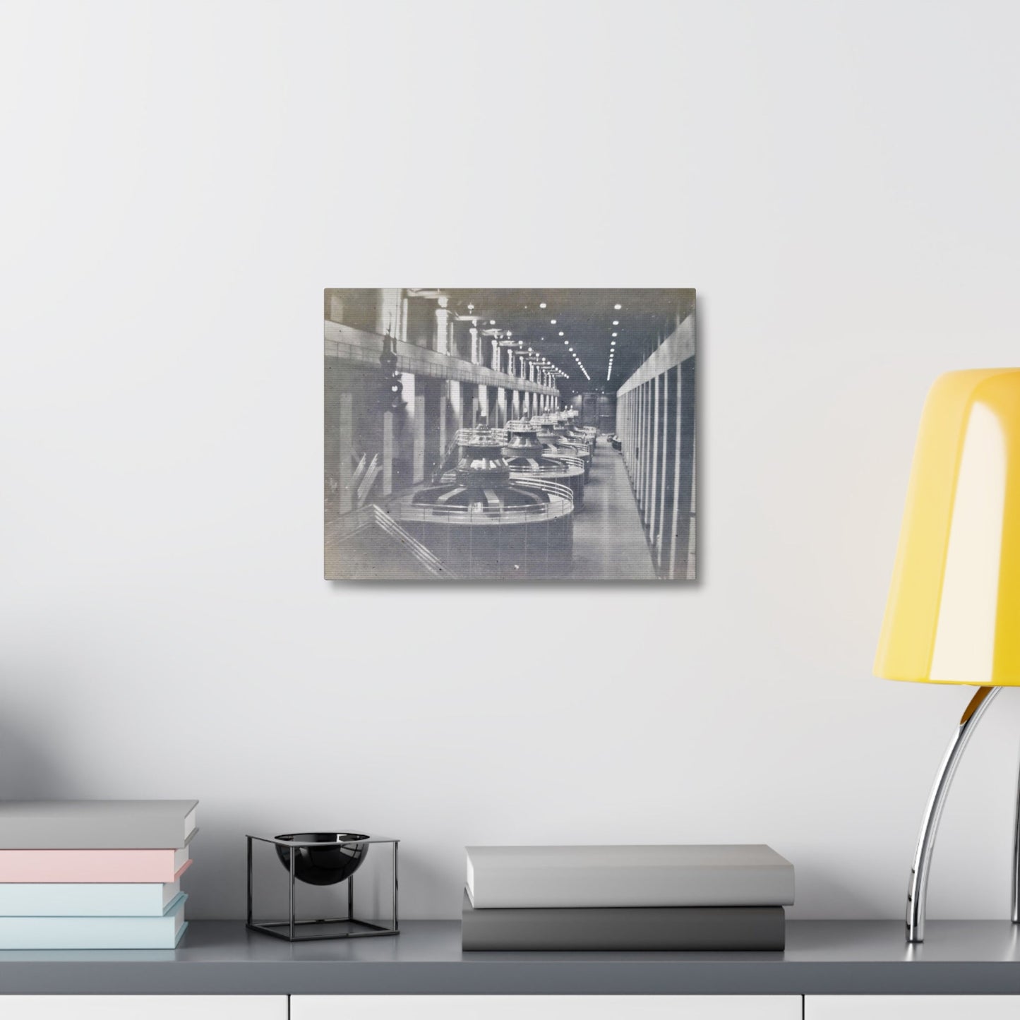 Boulder Dam Powerhouse Stretched Canvas 1.5" 14″ x 11″
