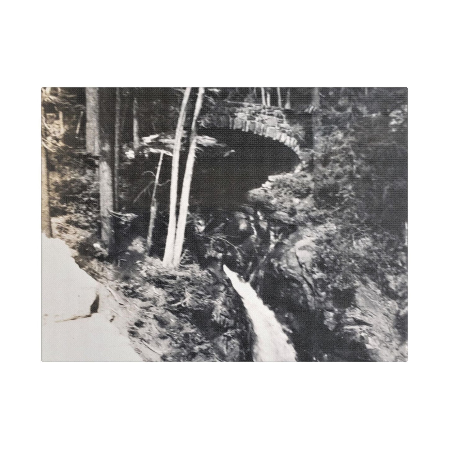 Narada Falls Yellowstone Satin Canvas Stretched 16″ x 12″ (Horizontal) 1.5"