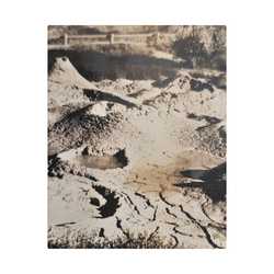 Yellowstone West Thumb Paint Pots Satin Canvas Stretched