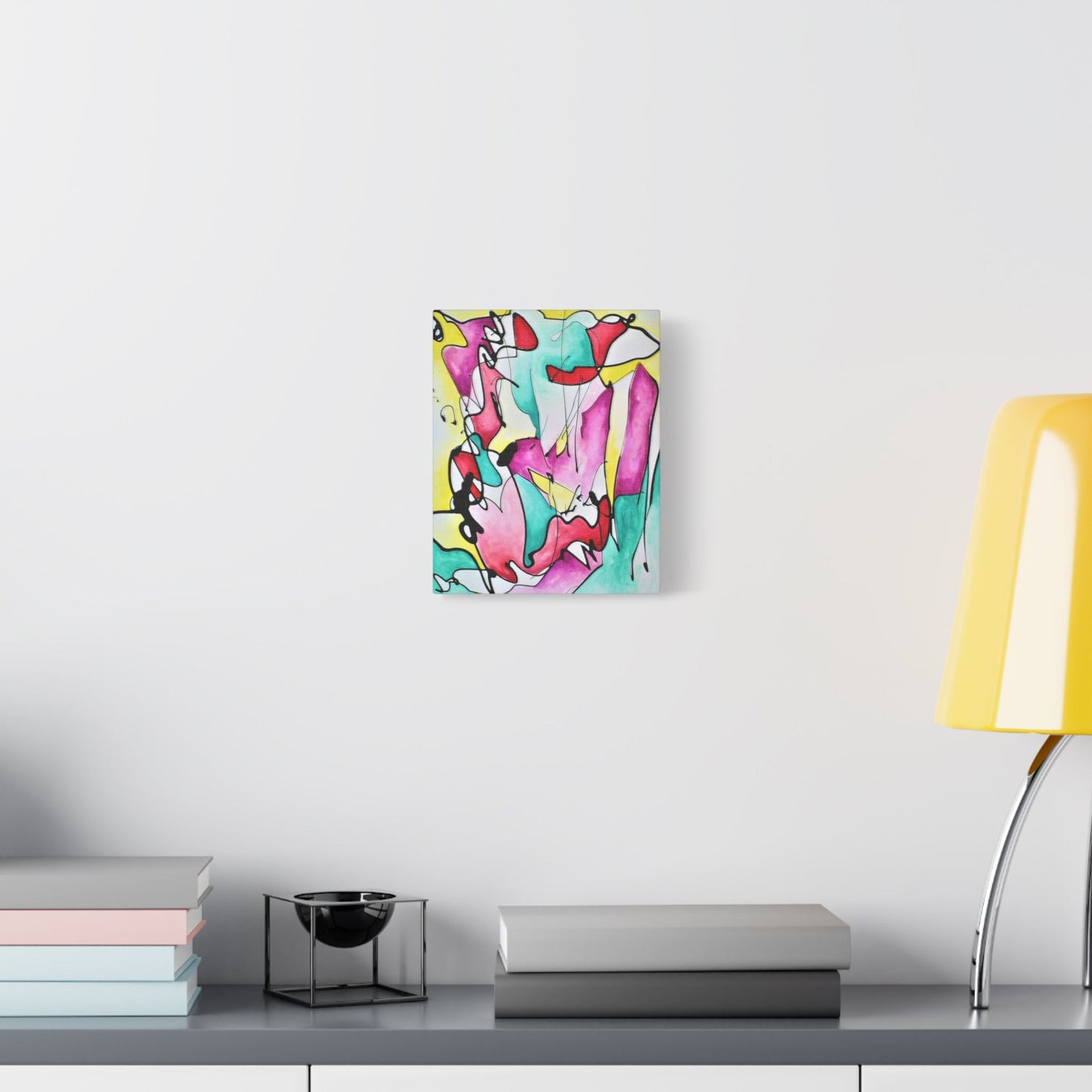 Glass Satin Canvas Stretched