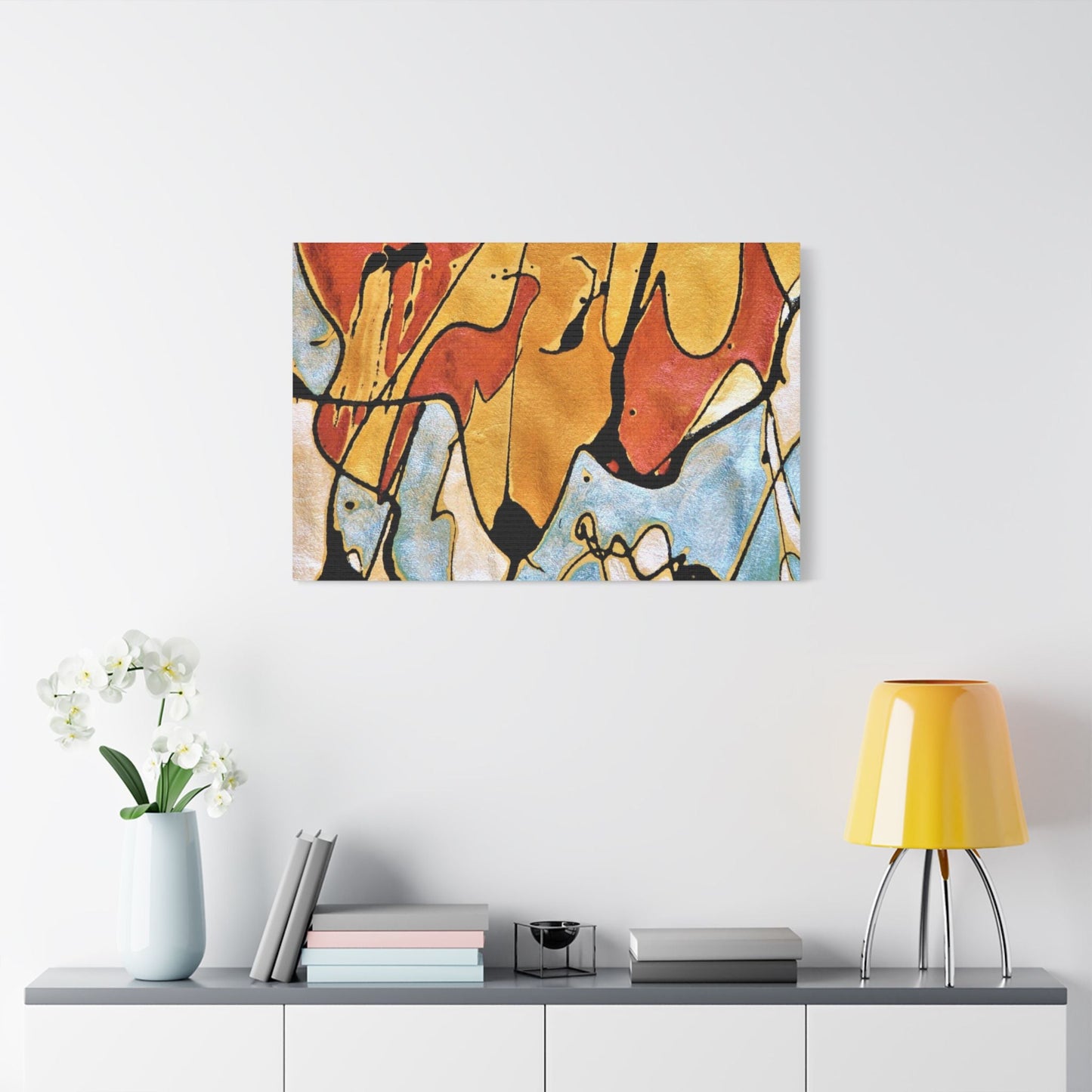 Fox Satin Canvas Stretched