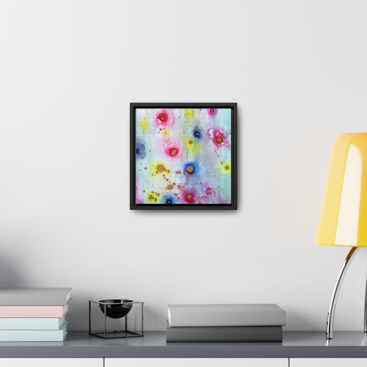 Raining Blooms Gallery Canvas Wraps, Square Frame Printify
