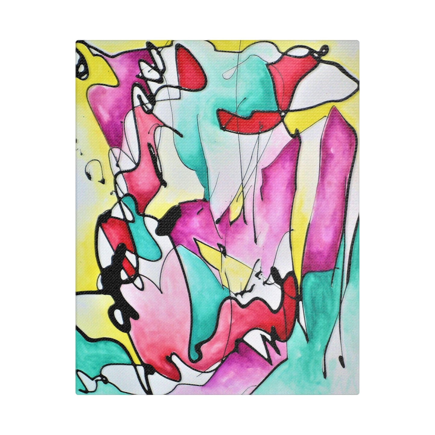 Glass Satin Canvas Stretched 8″ x 10″ (Vertical) 1.5"