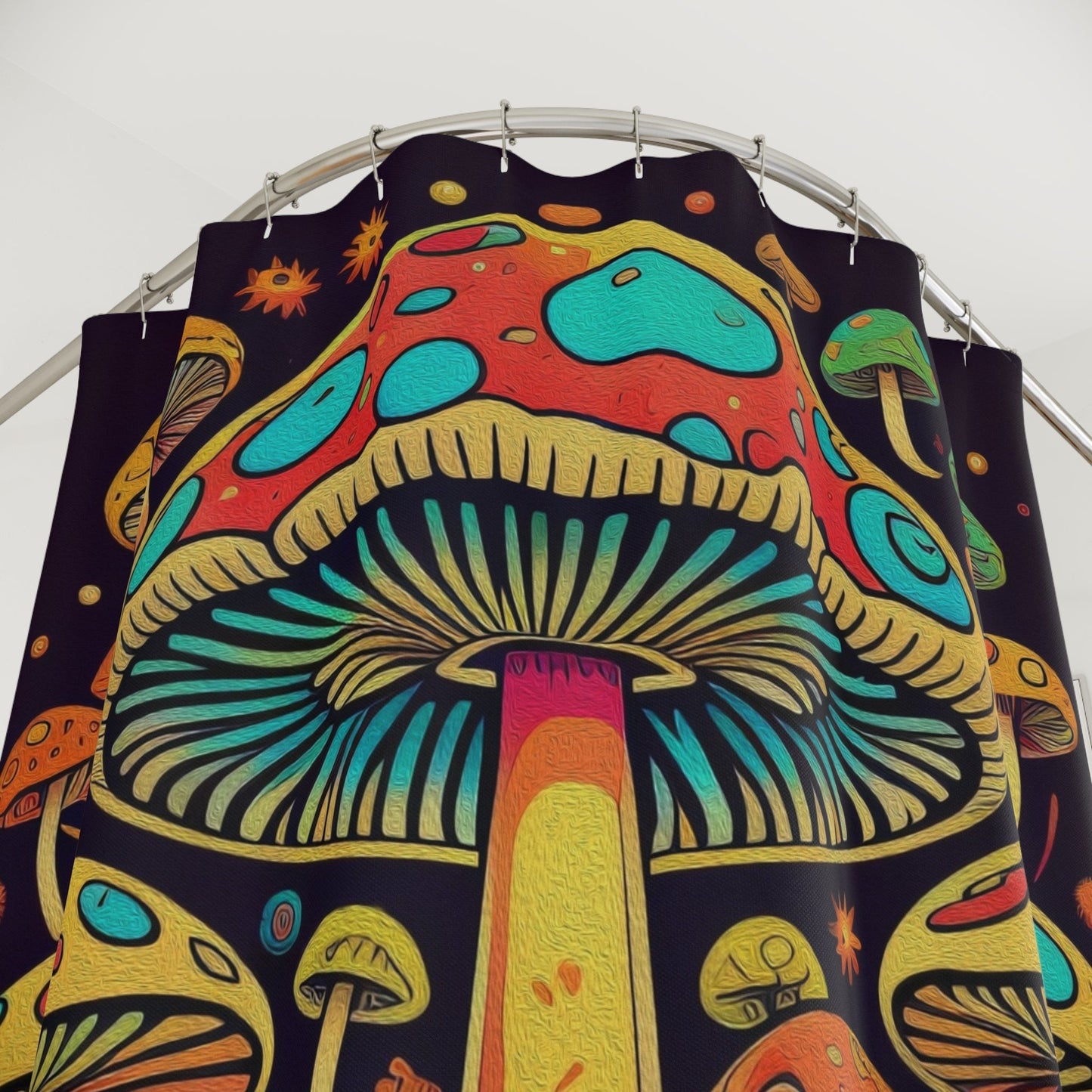 Colorful Mushroom Shower Curtain - Kia Day Design